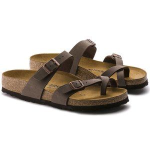 SOLD ~ Birkenstock Mayari Birko-Flor Nubuck Mocha (38)